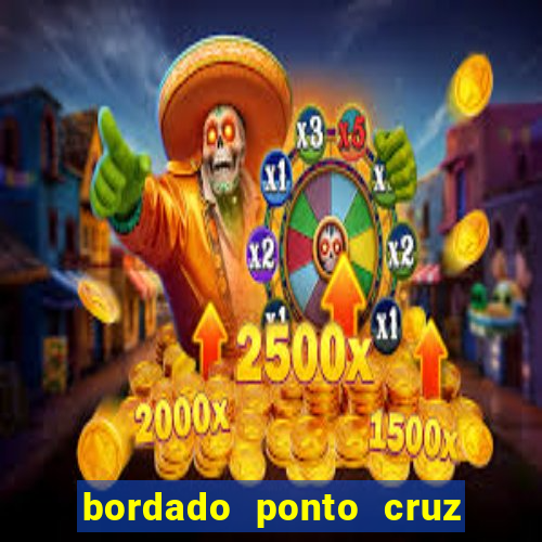 bordado ponto cruz do corinthians